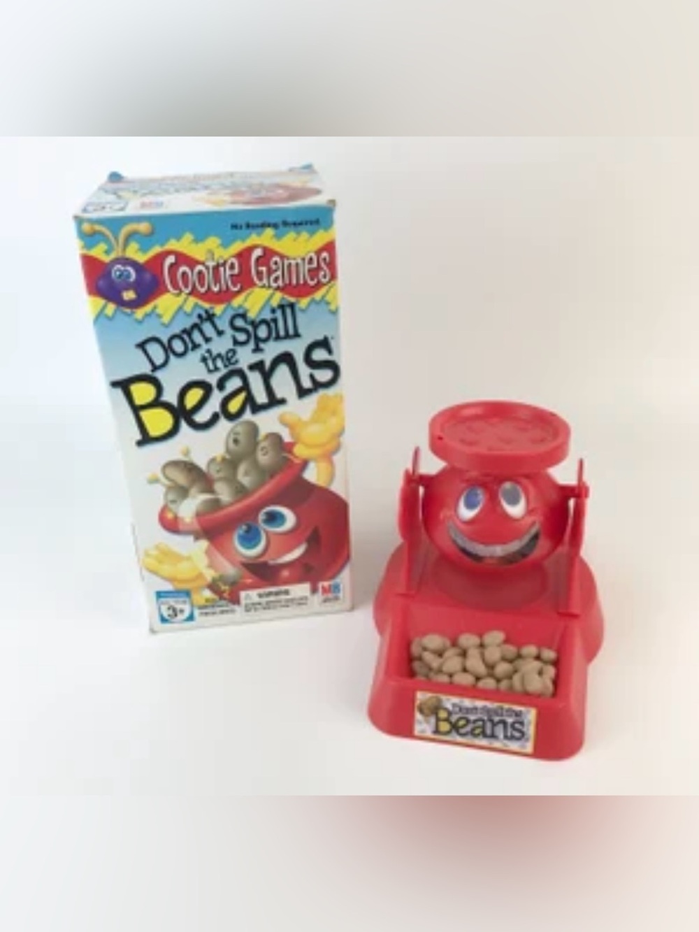 VINTAGE Don’t Spill The Beans Game 1999 Hasbro Milton Bradley Round Beans
